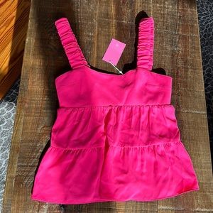 NWT | Amanda Uprichard pink tank top!
